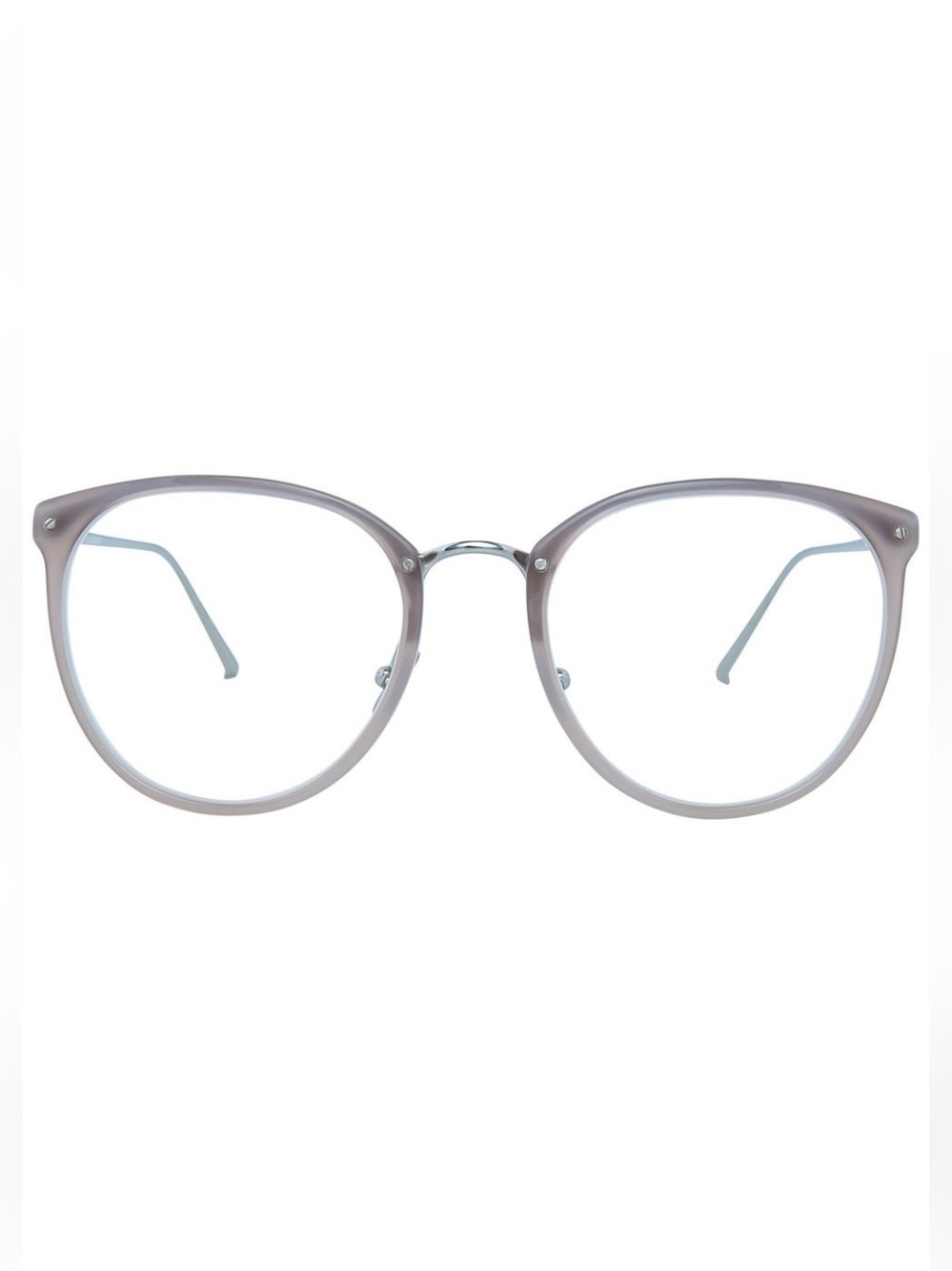 Linda Farrow Calthorpe Oval Glasses NWT LFL251 White Gold Full Boutique Box Set